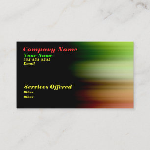 Cool light business card
