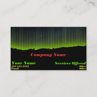 Cool light business card