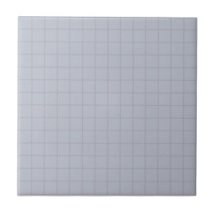 Cool Lilac Chequered Pattern Retro Minimalist Tile