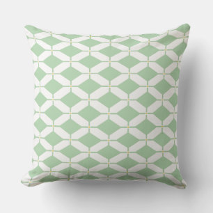 Cool Lime Green Diamond  Cushion