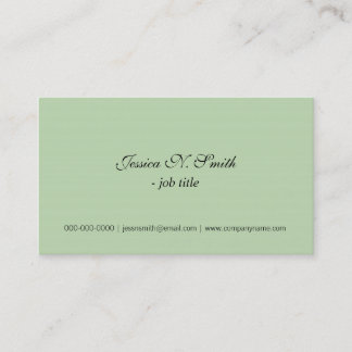 Cool, lime simple business cards. card