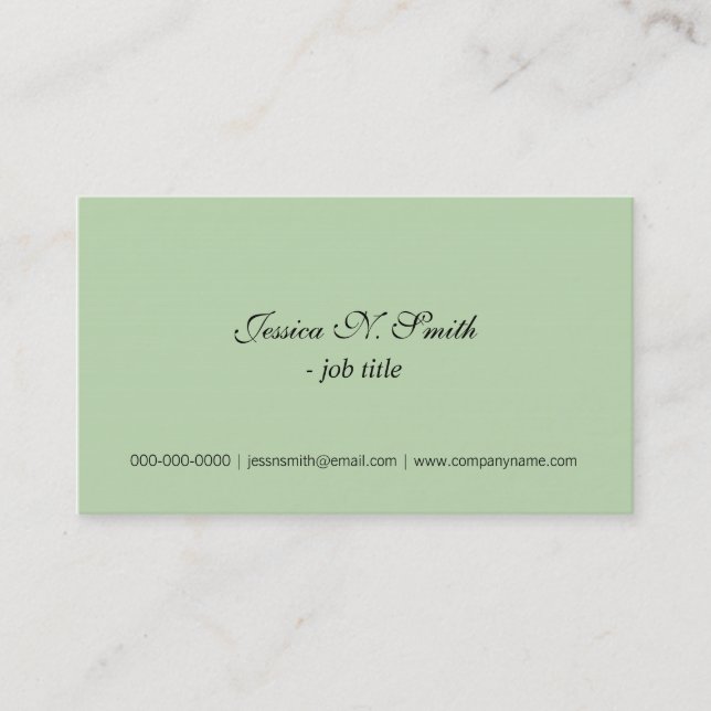 Cool, lime simple business cards. card (Front)