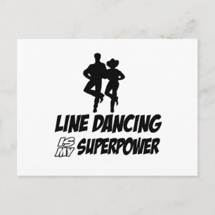 Cool LINE DANCE designs Postcard