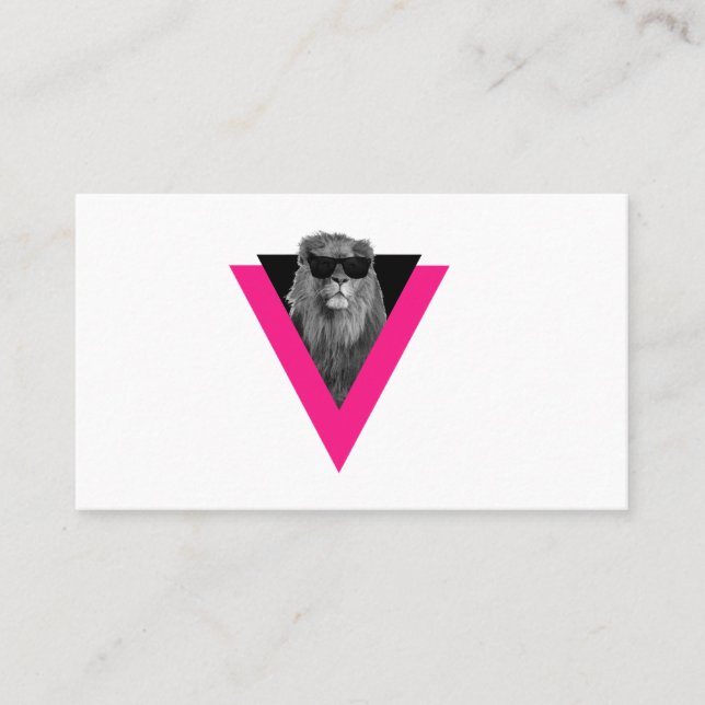 Cool Lion Business Card (Front)