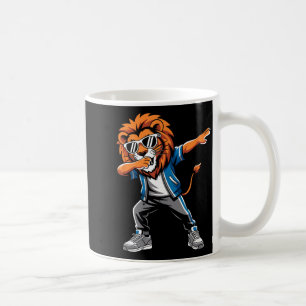 Cool Lion Dabbing Gift For Men Women Boys Girls Ki Coffee Mug