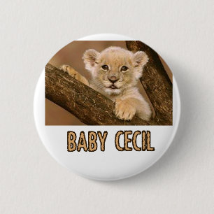 cool Lion designs 6 Cm Round Badge
