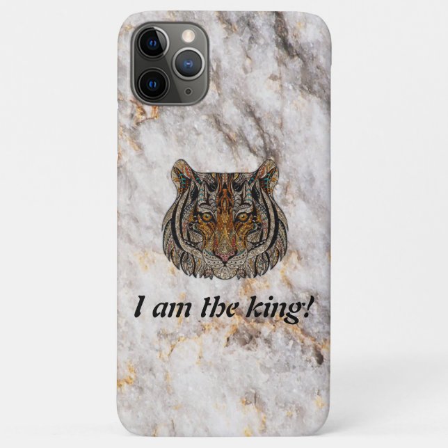 Cool Lion Marble Case-Mate iPhone Case (Back)