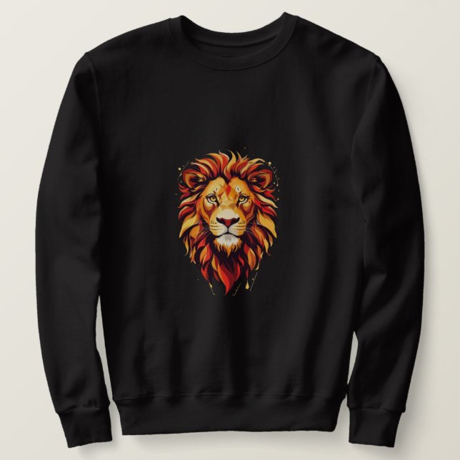  Cool Lion Sweatshirt (Design Front)