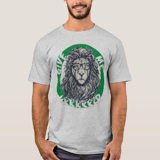 Cool Lion with Glasses Graphic T-Shirt