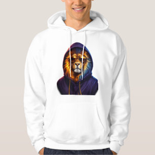 Cool Lion with Sunglasses Urban Streetwear Hoodie