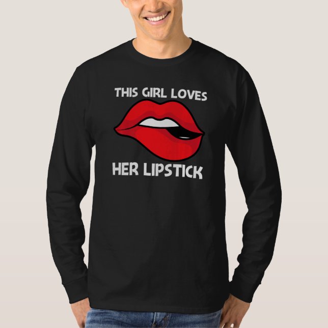 Cool Lipstick For Girls Kids Cosmetic Makeup  1 T-Shirt (Front)