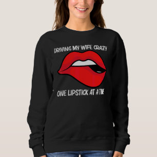 Cool Lipstick For Men Dad Boys Cosmetic Makeup Sweatshirt