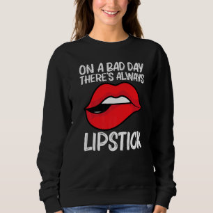 Cool Lipstick For Men Women Cosmetic Makeup Sweatshirt