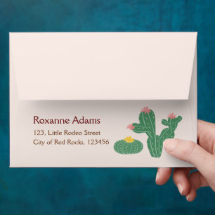 Cool little cowboy and horse Birthday Party Envelope