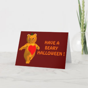 Cool Little Halloween Bear Card