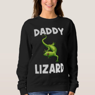 Cool Lizard For Men Father Gecko Green Reptile Ani Sweatshirt