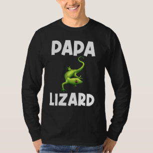 Cool Lizard For Men Father Gecko Green Reptile Ani T-Shirt