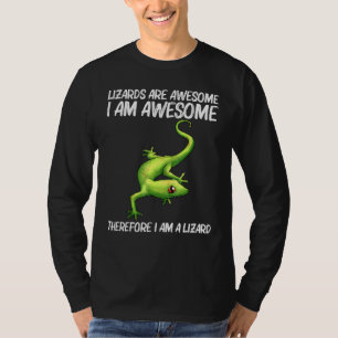 Cool Lizard For Men Women Gecko Green Reptile Anim T-Shirt