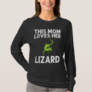 Cool Lizard For Mum Mother Gecko Green Reptile Ani T-Shirt