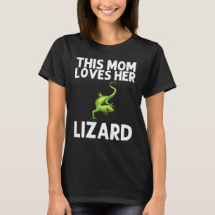 Cool Lizard For Mum Mother Gecko Green Reptile Ani T-Shirt