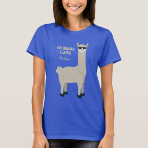 Cool llama custom name & text shirts & jackets