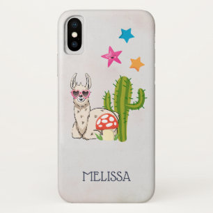 Cool llama in Heart-Shaped Sunglasses Case-Mate iPhone Case
