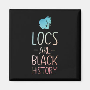 Cool Locs Art For Women Mom Afro Hair Black Histor Magnet