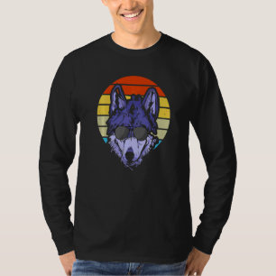 Cool Lonely Wolf With Sunglasses T-Shirt