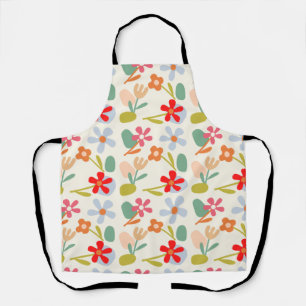 Cool Looking Abstract Floral Pattern Design Apron