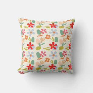 Cool Looking Abstract Floral Pattern Design Cushion