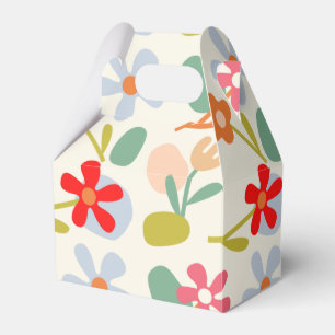 Cool Looking Abstract Floral Pattern Design Favour Box