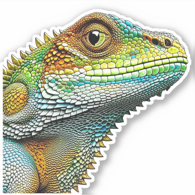 Cool Looking Lizard AI Art (Front)