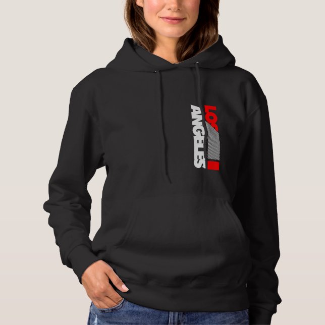 Cool Los Angeles California Illustration Graphic D Hoodie (Front)