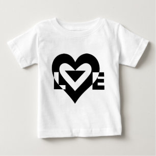 Cool Love Graphic, Black Baby T-Shirt