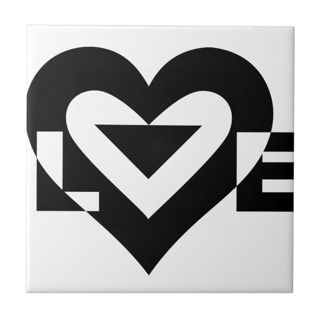 Cool Love Graphic, Black Tile (Front)