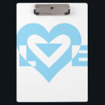 Cool Love Graphic, Blue<br><div class="desc">A graphic logo design, custom made. LOVE blue.</div>