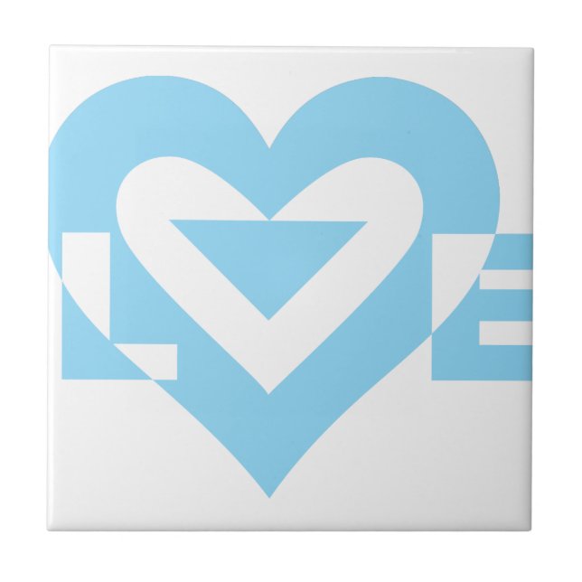 Cool Love Graphic, Blue Tile (Front)