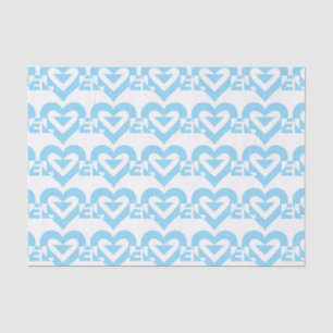 Cool Love Graphic, Blue Tissue Paper