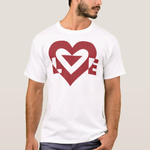 Cool Love Graphic, Burgandy T-Shirt