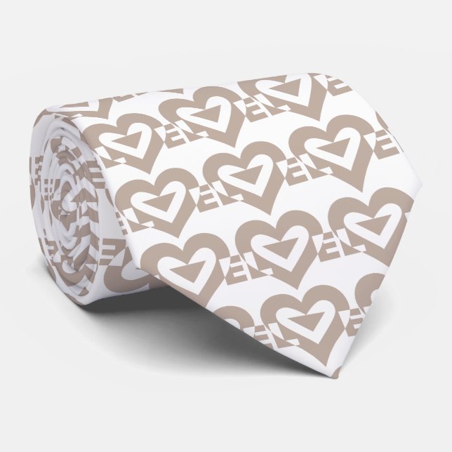 Cool Love Graphic, Grey Tie (Rolled)