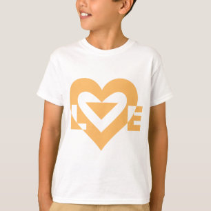 Cool Love Graphic, Orange T-Shirt