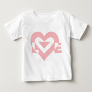 Cool Love Graphic, Pink Baby T-Shirt