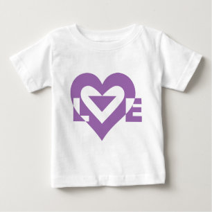 Cool Love Graphic, Purple Baby T-Shirt
