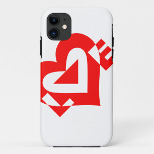 Cool Love Graphic, Red Case-Mate iPhone Case