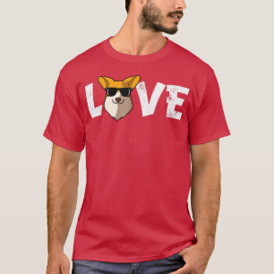 Cool Love Pembroke Corgi Mum Funny Dog Dad T-Shirt