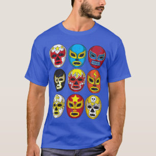 Cool Lucha Libre Wrestlers Masks Funny Wrestling G T-Shirt