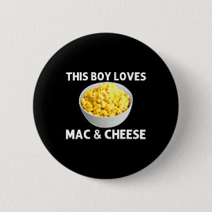 Cool Mac And Cheese For Boys Kids Macaroni Food Th 6 Cm Round Badge