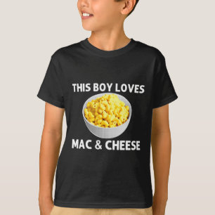 Cool Mac And Cheese For Boys Kids Macaroni Food Th T-Shirt