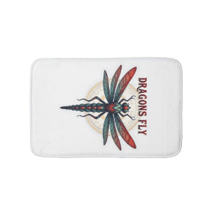 Cool Machined Steampunk Dragonfly - Dragons Fly - Bath Mat