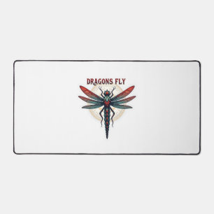 Cool Machined Steampunk Dragonfly - Dragons Fly -  Desk Mat